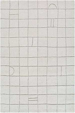 Livabliss Portobello Hand Tufted Wool Accent Rug Artisan Texture for Entryway Bedside or Bath Ivory, Light Ta 2' x 3' PBO2305-23