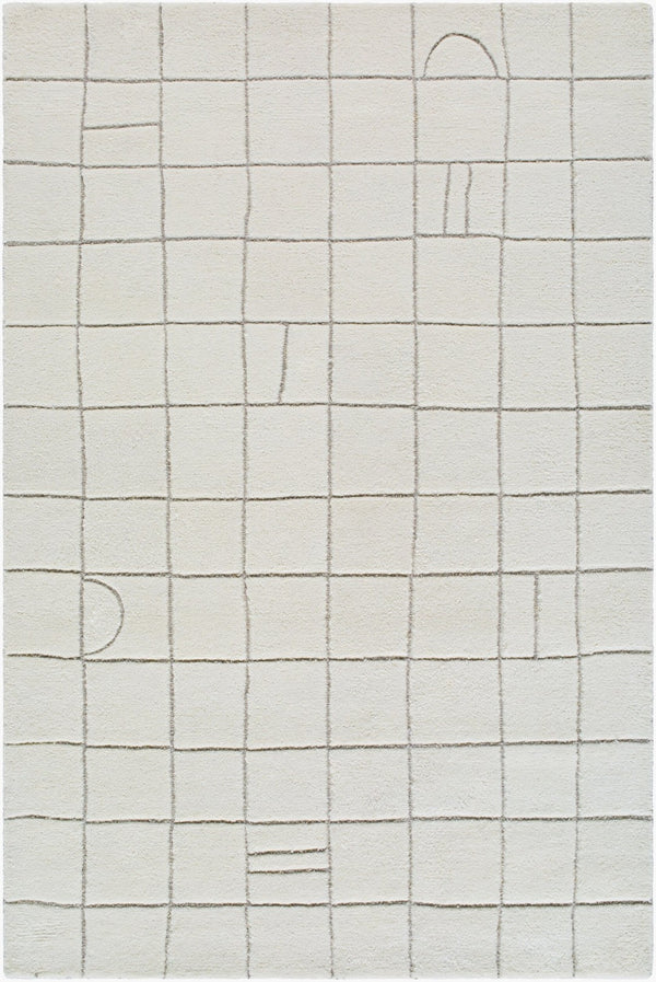 Livabliss Portobello Hand Tufted Wool Accent Rug Artisan Texture for Entryway Bedside or Bath Ivory, Light Ta 2' x 3' PBO2305-23