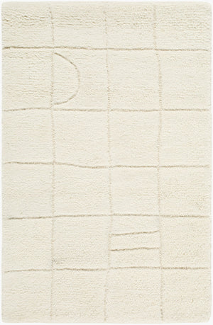 Livabliss Portobello Hand Tufted Wool Area Rug Artisan Crafted for Entryways and Cozy Nooks Ivory, Cream 2' x 3' PBO2306-23