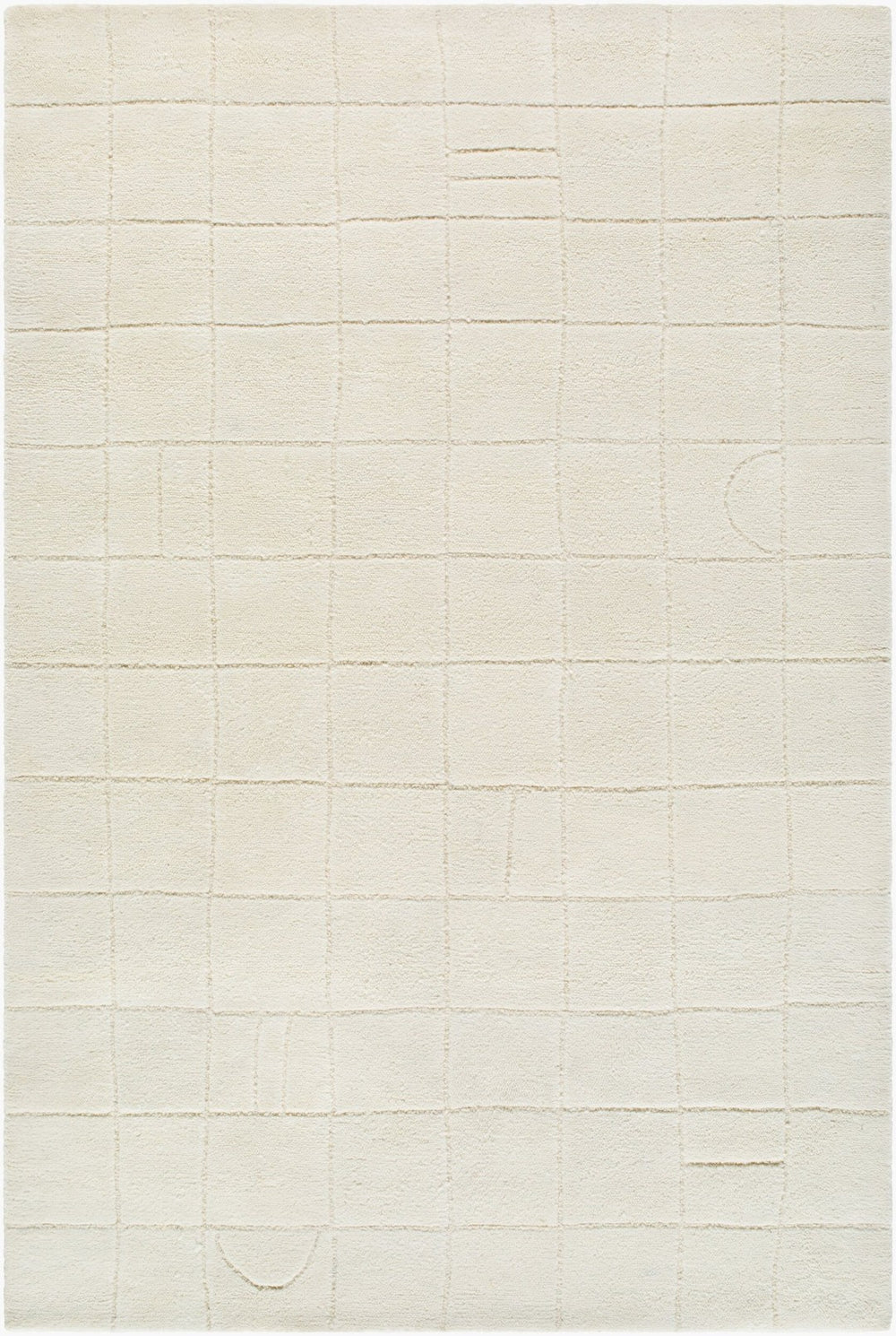Livabliss Portobello Hand Tufted Wool Area Rug Artisan Crafted for Entryways and Cozy Nooks Ivory, Cream 9' x 12' PBO2306-912