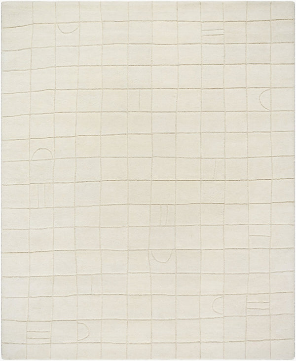 Livabliss Portobello Hand Tufted Wool Area Rug Artisan Crafted for Entryways and Cozy Nooks Ivory, Cream 8' x 10' PBO2306-810