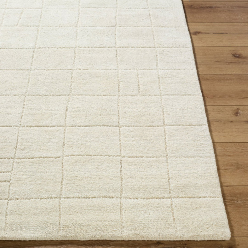 Livabliss Portobello Hand Tufted Wool Area Rug Artisan Crafted for Entryways and Cozy Nooks Ivory, Cream 9' x 12' PBO2306-912