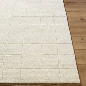 Livabliss Portobello Hand Tufted Wool Area Rug Artisan Crafted for Entryways and Cozy Nooks Ivory, Cream 2' x 3' PBO2306-23