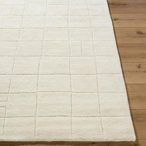 Livabliss Portobello Hand Tufted Wool Area Rug Artisan Crafted for Entryways and Cozy Nooks Ivory, Cream 2' x 3' PBO2306-23