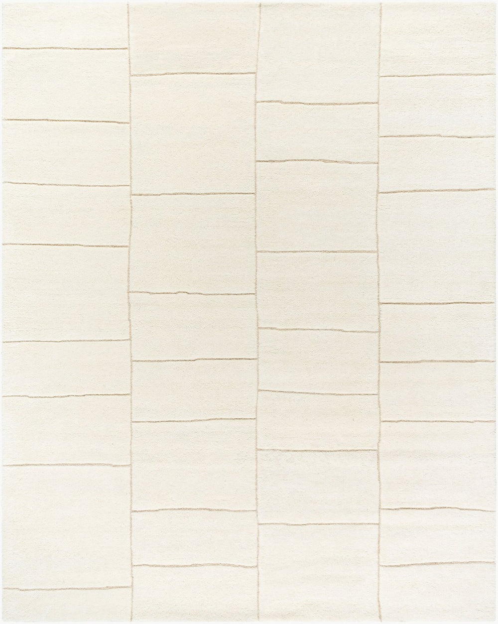 Livabliss Portobello Hand-tufted Wool Accent Rug Artisan Crafted for Entryways and Bedside Areas Ivory, Beige 8' x 10' PBO2309-810