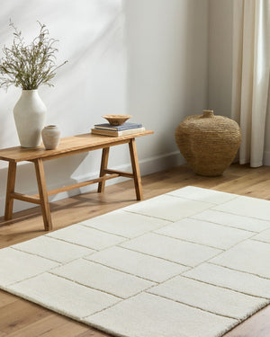Livabliss Portobello Hand-tufted Wool Accent Rug Artisan Crafted for Entryways and Bedside Areas Ivory, Beige 9' x 12' PBO2309-912