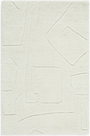Livabliss Portobello Hand Tufted Wool Accent Rug for Entryways Bedside or Small Seating Areas Ivory, Cream 2' x 3' PBO2311-23