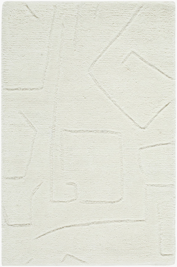 Livabliss Portobello Hand Tufted Wool Accent Rug for Entryways Bedside or Small Seating Areas Ivory, Cream 2' x 3' PBO2311-23