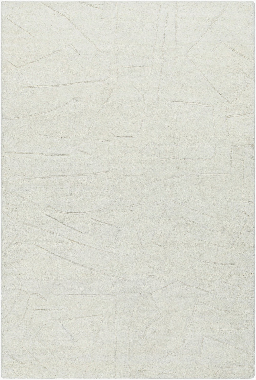 Livabliss Portobello Hand Tufted Wool Accent Rug for Entryways Bedside or Small Seating Areas Ivory, Cream 8' x 10' PBO2311-810