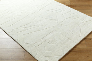 Livabliss Portobello Hand Tufted Wool Accent Rug for Entryways Bedside or Small Seating Areas Ivory, Cream 8' x 10' PBO2311-810