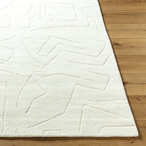 Livabliss Portobello Hand Tufted Wool Accent Rug for Entryways Bedside or Small Seating Areas Ivory, Cream 8' x 10' PBO2311-810