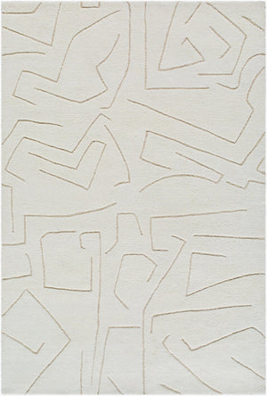 Livabliss Portobello Hand Tufted Wool Area Rug Soft Pile for Entryway Bedroom or Bath Ivory, Cream 8' x 10' PBO2312-810