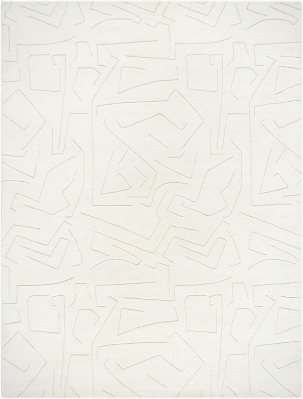 Livabliss Portobello Hand Tufted Wool Area Rug Soft Pile for Entryway Bedroom or Bath Ivory, Cream 9' x 12' PBO2312-912
