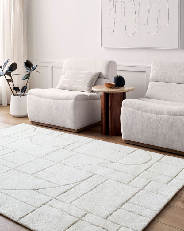 Livabliss Portobello Hand Tufted Wool Accent Rug Artisan Crafted for Entryways and Cozy Bedroom Spaces Ivory, Taupe 9' x 12' PBO2313-912