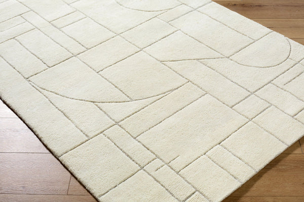 Livabliss Portobello Hand Tufted Wool Accent Rug Artisan Crafted for Entryways and Bedside Areas Ivory, Dove Gra 9' x 12' PBO2314-912