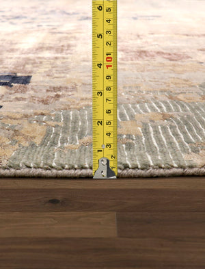 Pasargad Home Modern Collection Hand-knotted Abstract Silk & Wool Area Rug For Elegant Spaces   Pbsh-62 10x14