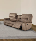 Parker House Chapman - Kona Manual Glider Reclining Sofa And Two Recliners Brown 94% Polyester,6% Nylon (W) Mcha-411-kon