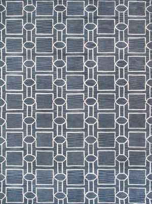 Pasargad Hand-tufted Silk & Wool Transitional Area Rug - Luxurious Modern Elegance For Any Room   Pbw-1sam 4x6