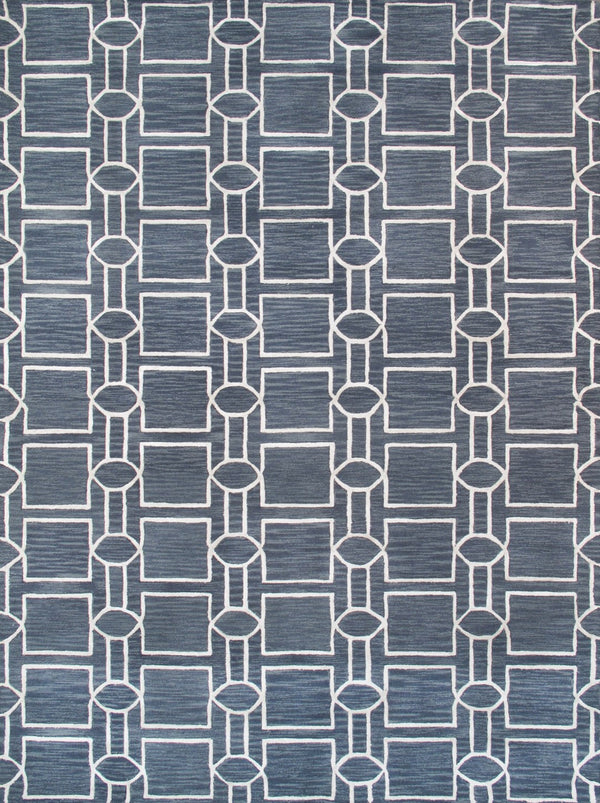 Pasargad Hand-tufted Silk & Wool Transitional Area Rug - Luxurious Modern Elegance For Any Room   Pbw-1sam 4x6