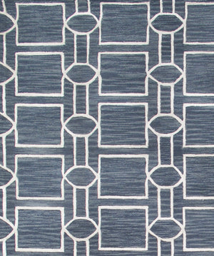 Pasargad Hand-tufted Silk & Wool Transitional Area Rug - Luxurious Modern Elegance For Any Room   Pbw-1sam 4x6