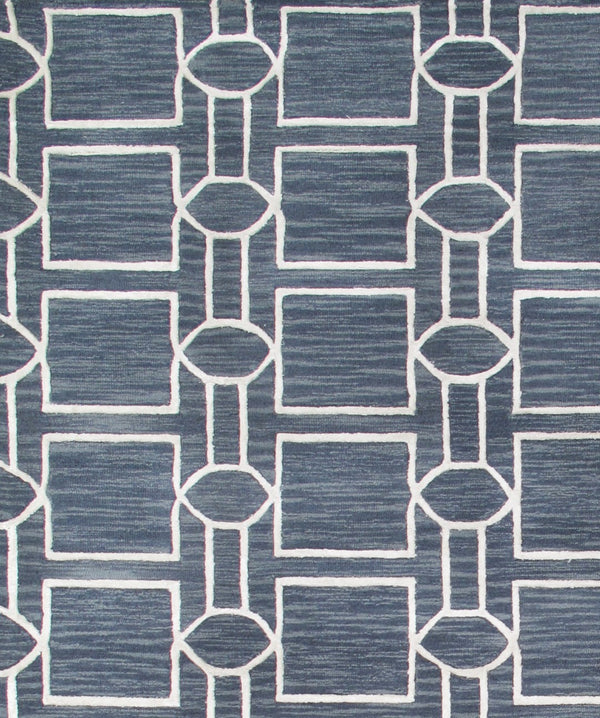 Pasargad Hand-tufted Silk & Wool Transitional Area Rug - Luxurious Modern Elegance For Any Room   Pbw-1sam 4x6