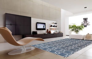 Pasargad Hand-tufted Silk & Wool Transitional Area Rug - Luxurious Modern Elegance For Any Room   Pbw-1sam 4x6