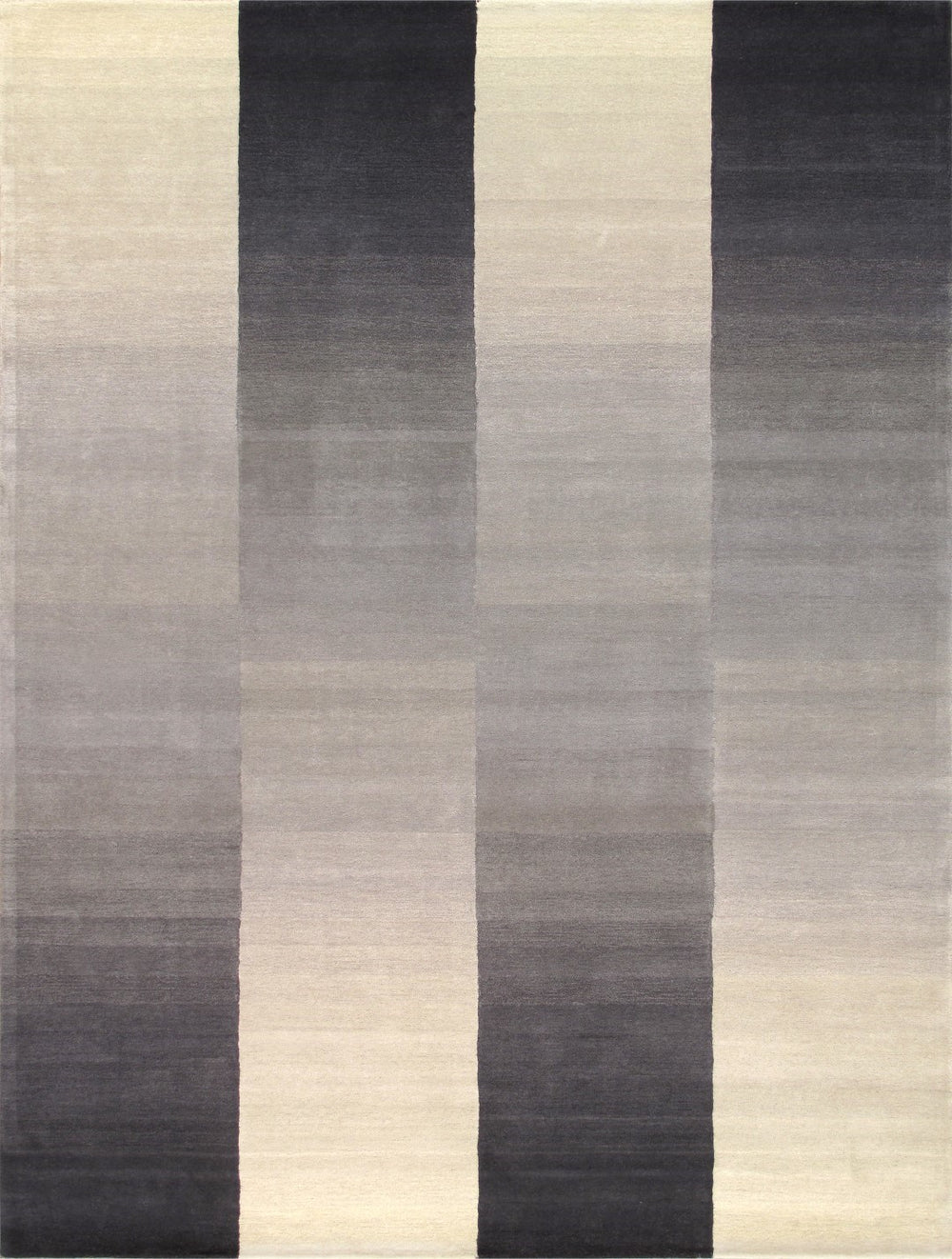 Pasargad Home Rodeo Collection Hand-tufted Silver/Ivory Wool Area Rug For Contemporary Spaces   Pcc-01 8x10