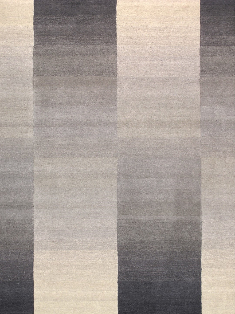 Pasargad Home Rodeo Collection Hand-tufted Silver/Ivory Wool Area Rug For Contemporary Spaces   Pcc-01 8x10