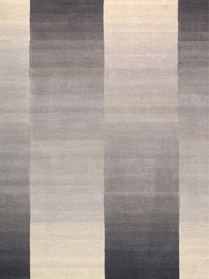 Pasargad Home Rodeo Collection Hand-tufted Silver/Ivory Wool Area Rug For Contemporary Spaces   Pcc-01 8x10