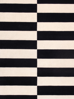 Pasargad Home Rodeo Collection Hand-tufted Silver/Ivory Wool Area Rug For Contemporary Spaces   Pcc-04 8x10