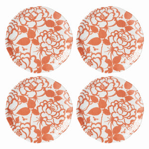 Lenox Butterfly Meadow Cottage Accent Plates, Set of 4 Multi, WHITE PORCELAIN 894276