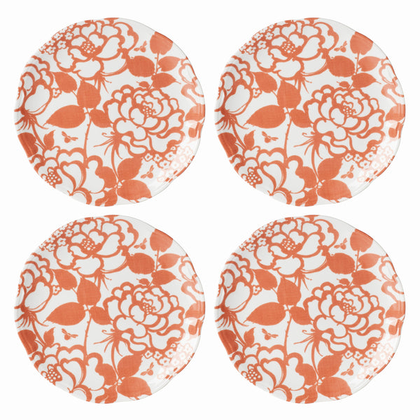 Lenox Butterfly Meadow Cottage Accent Plates, Set of 4 Multi, WHITE PORCELAIN 894276