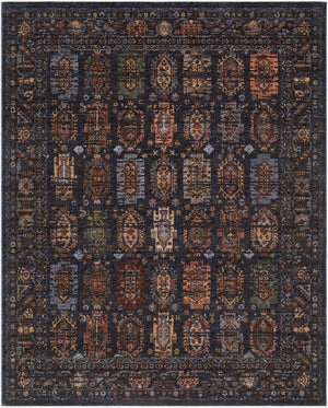 Livabliss Pacific Global Bohemian Polyester Area Rug with Fringe for Large Living Spaces Midnight Blue, 2'7" x 3'11" PCF2300-27311