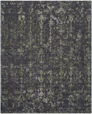 Livabliss Pacific Global Bohemian Area Rug Polyester Woven Fringe Accent for Living Dining Rooms Charcoal, Olive 9' x 12' PCF2306-912