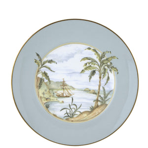 Lenox British Colonial Tradewind Accent Plate Blue, WHITE PORCELAIN 6226807