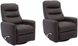 Parker Living Hercules - Chocolate Swivel Glider Recliner - Set of 2 Chocolate MHER#812GS-2-CHO Parker House