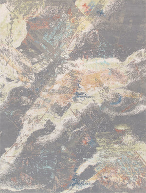 Pasargad Modern Collection Hand-knotted Silk & Wool Abstract Rug - Elegant Design For Sophisticated Homes   Pcr-2 10x14