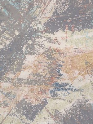 Pasargad Modern Collection Hand-knotted Silk & Wool Abstract Rug - Elegant Design For Sophisticated Homes   Pcr-2 10x14