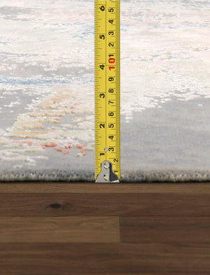 Pasargad Modern Collection Hand-knotted Silk & Wool Abstract Rug - Elegant Design For Sophisticated Homes   Pcr-2 10x14