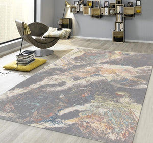 Pasargad Modern Collection Hand-knotted Silk & Wool Abstract Rug - Elegant Design For Sophisticated Homes   Pcr-2 10x14