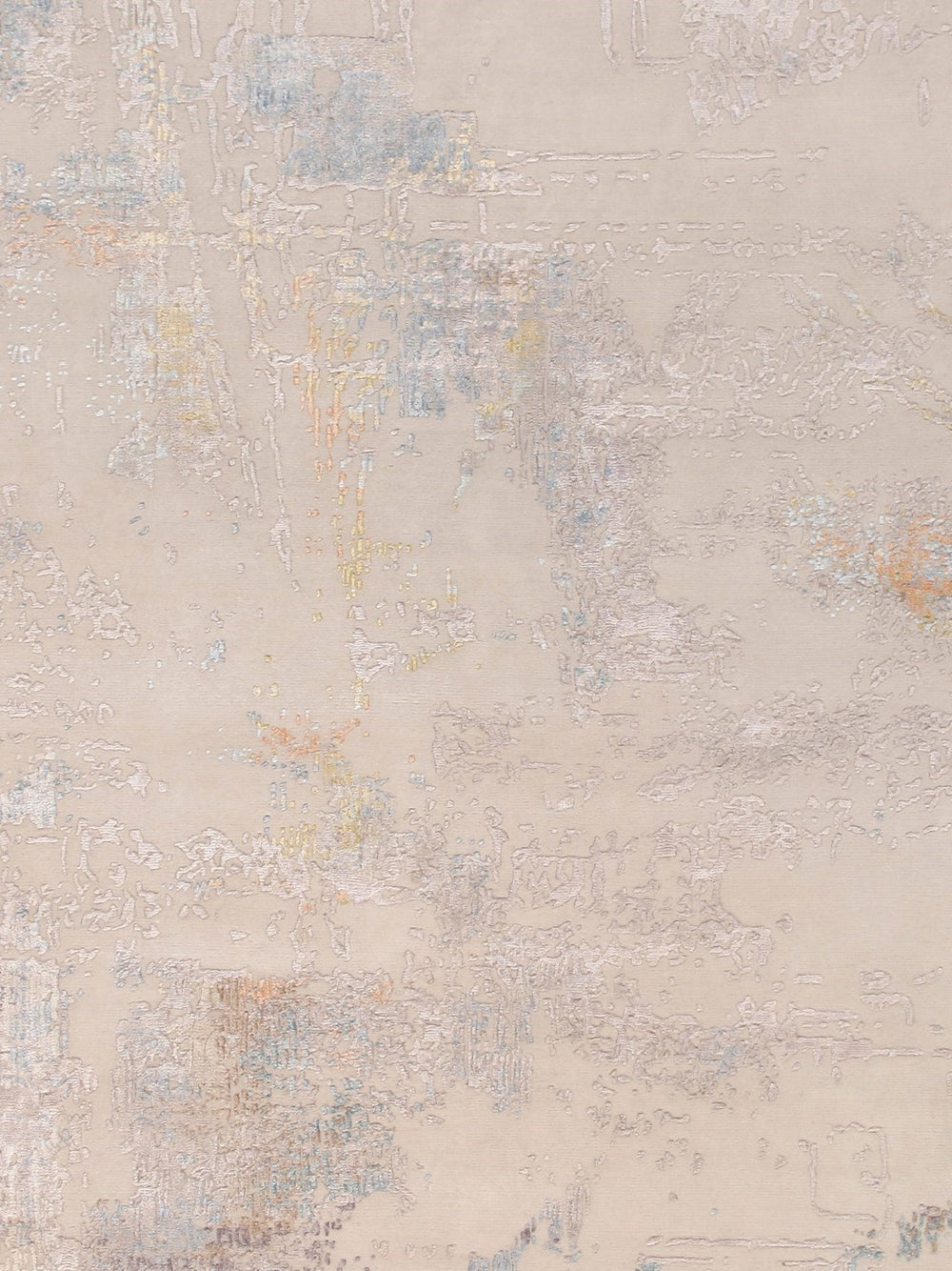 Pasargad Home Modern Hand-knotted Area Rug – Elegant Abstract Design In Premium Viscose Silk & Wool   Pcr-7 12x15