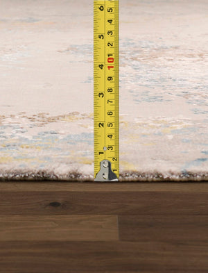 Pasargad Home Modern Hand-knotted Area Rug – Elegant Abstract Design In Premium Viscose Silk & Wool   Pcr-7 12x15