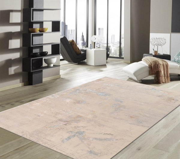 Pasargad Modern Collection Hand-knotted Silk & Wool Abstract Rug - Elegant Design For Sophisticated Homes   Pcr-7 9x12