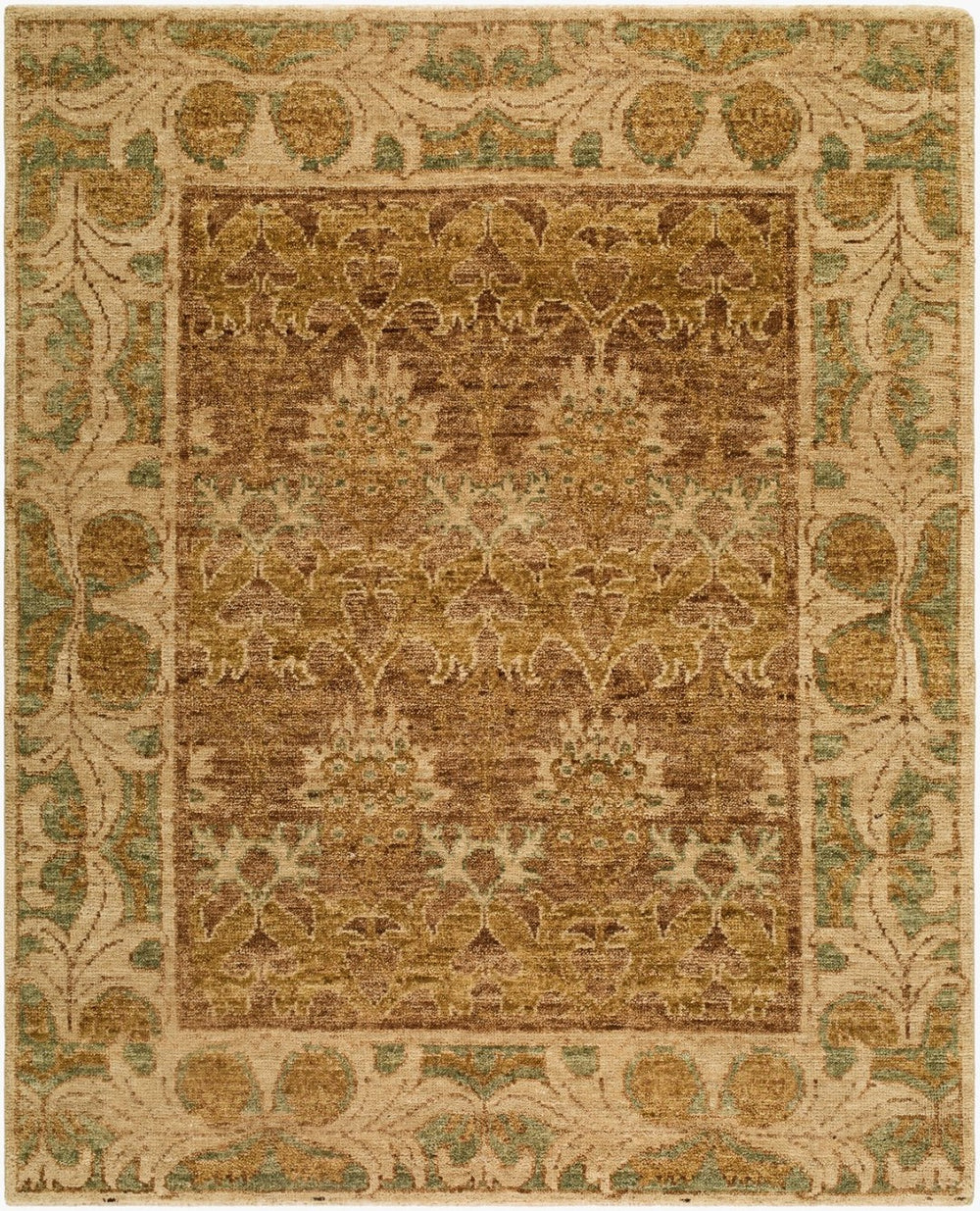 Surya Picasso Hand Knotted Wool Area Rug with Fringe Low Pile Artisan Entryway Accent 9' x 12' Rectangle PCS2302-912