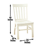 Steve Silver Cayla Side Chair White, Set of 2 CY400SW