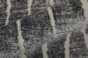 Feizy Rugs Kano Abstract Low Pile Area Rug - Distressed Design, Stain & Water Resistant, Ideal For Pets & Homes Black,Gray,Ivory Polypropylene,Polyester 86439lifivygrya08