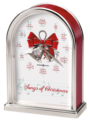 Hekman Furniture 645820 Songs Of Christmas Tabletop Clock - Musical Holiday Decor With Elegant Design & Chimes  Songs Of Christmas Tabletop Clock 645820