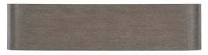 Hooker Furniture Modern Mood Buffet With Raffia-Wrapped Doors, Quartered Oak Veneers, Integrated Power & Soft-Close Storage Medium Brown 6850-75900-89