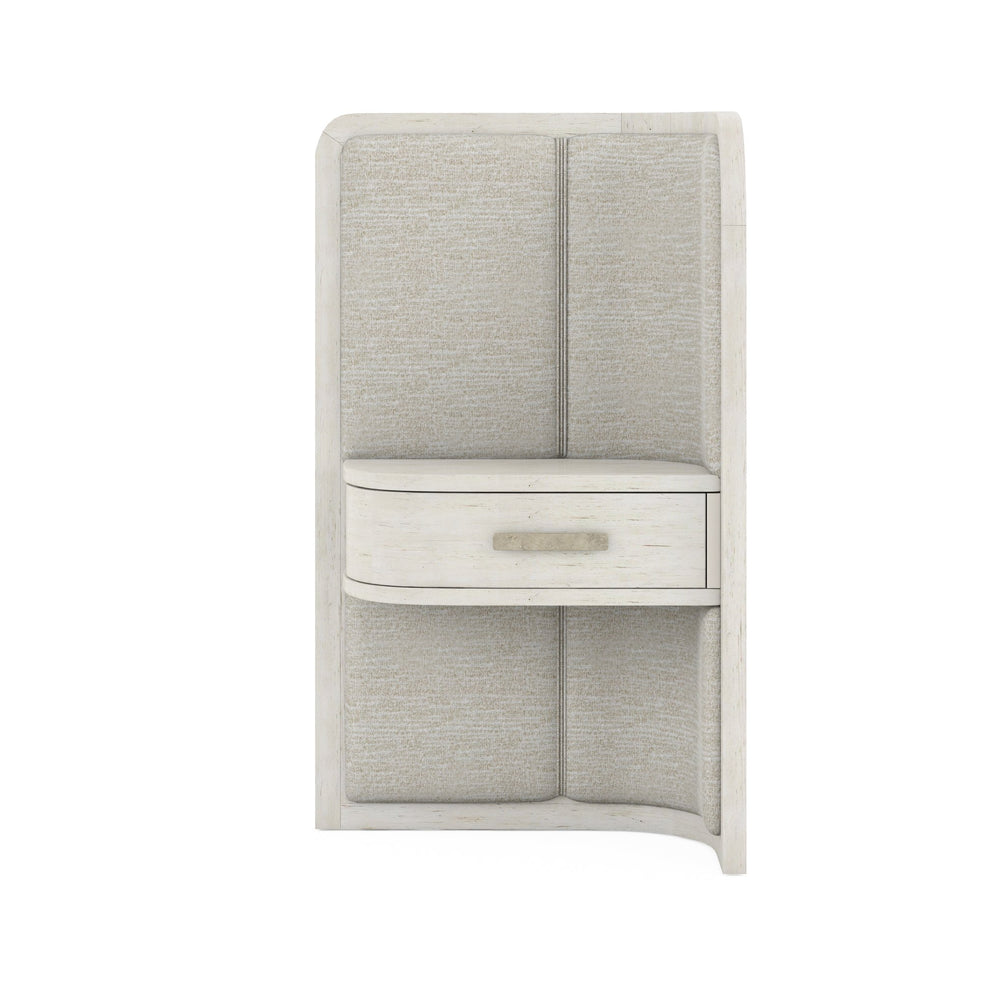 A.R.T. Furniture Ashlar Coastal Modern Nightstand Set In Bisque - Stylish Parawood And Birch Veneers With Metal Accents Beige Parawood Solids,Birch Veneers,Foam,Fabric,Metal 333140-2250rf