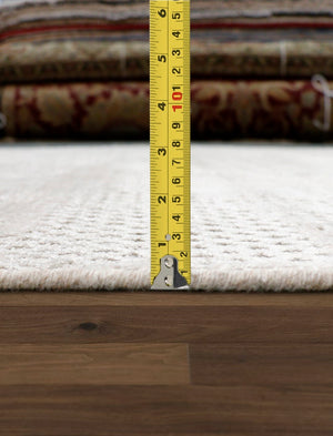 Pasargad Home Amari Collection Hand-loomed Silk & Wool Beige Area Rug For Chic Contemporary Decor   Pdc-112 5x8